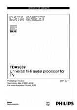 DataSheet TDA9859 pdf